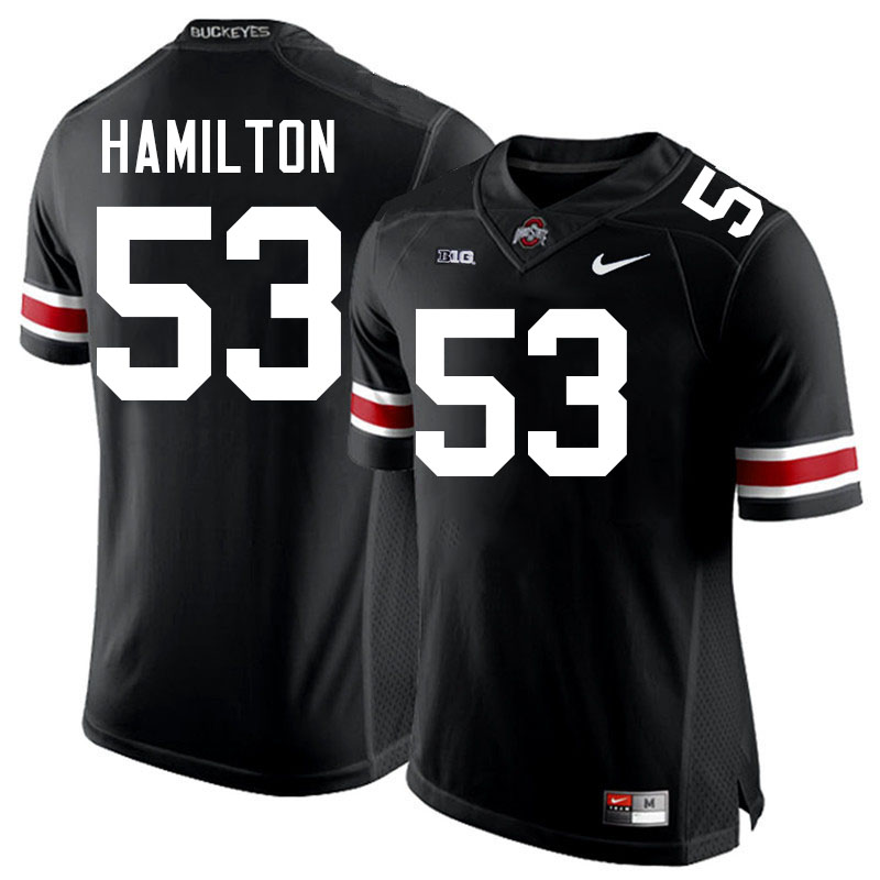 DaVon Hamilton Ohio State Buckeyes Jersey College Football Uniforms-Black